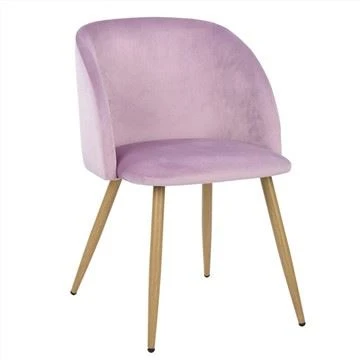 Reposabraços de tela retro moderna rosa cadira de menjador casual