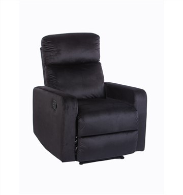 Sofà recliner únic de teixit de vellut