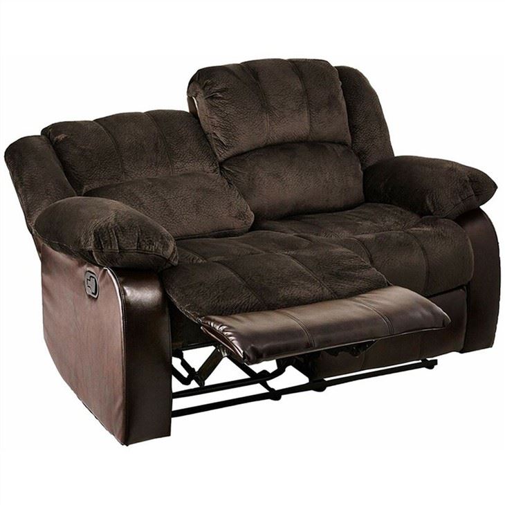 Sofà reclinable ajustable de pell PU de tela