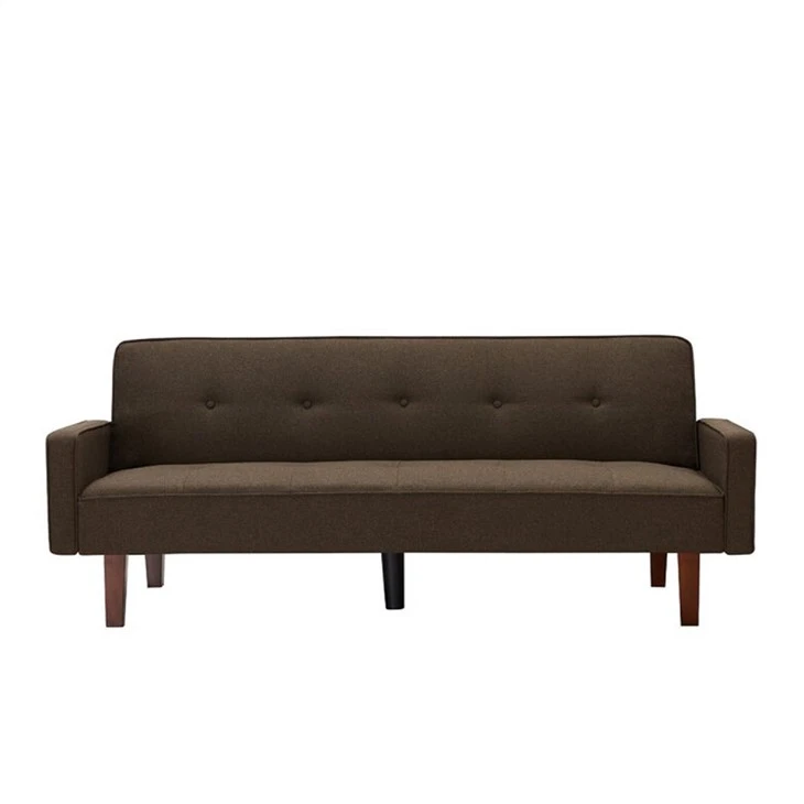 Sofà llit futon entapissat de lli