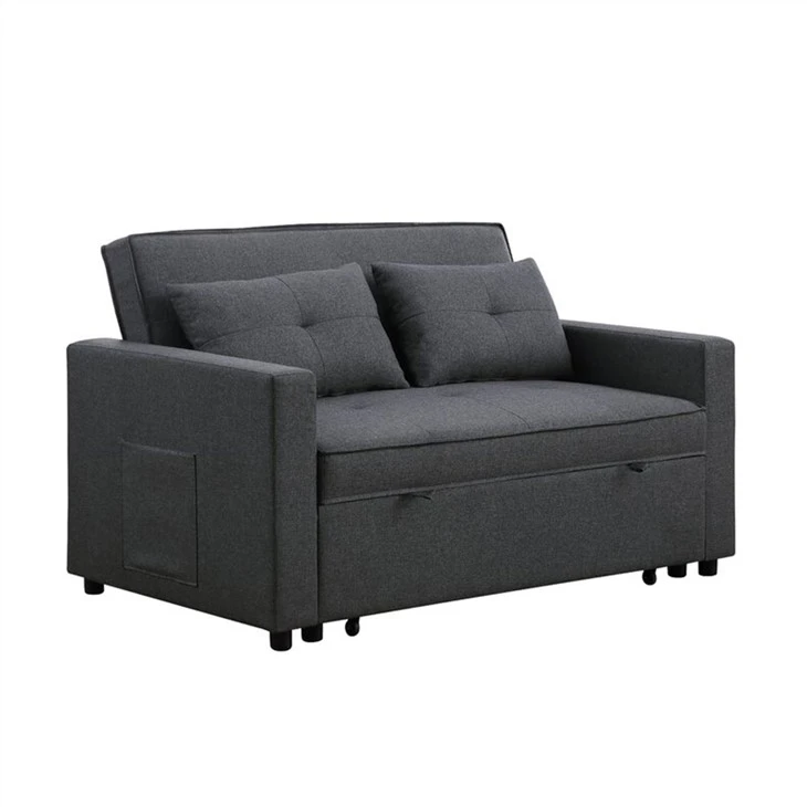 Sofà llit Futon entapissat de lli Partner