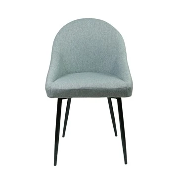 Cadira de menjador de cuina d'estil modern blau clar