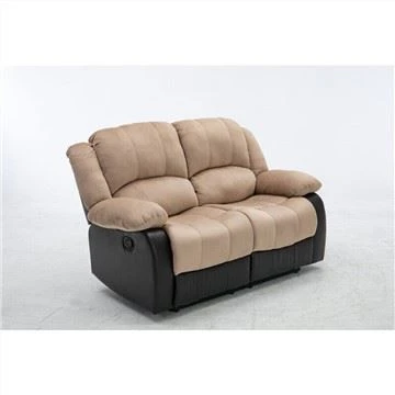 Sofà reclinable ajustable de pell de tela PU