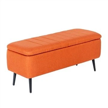 Banc d'emmagatzematge de vellut amb gran espai d'emmagatzematge