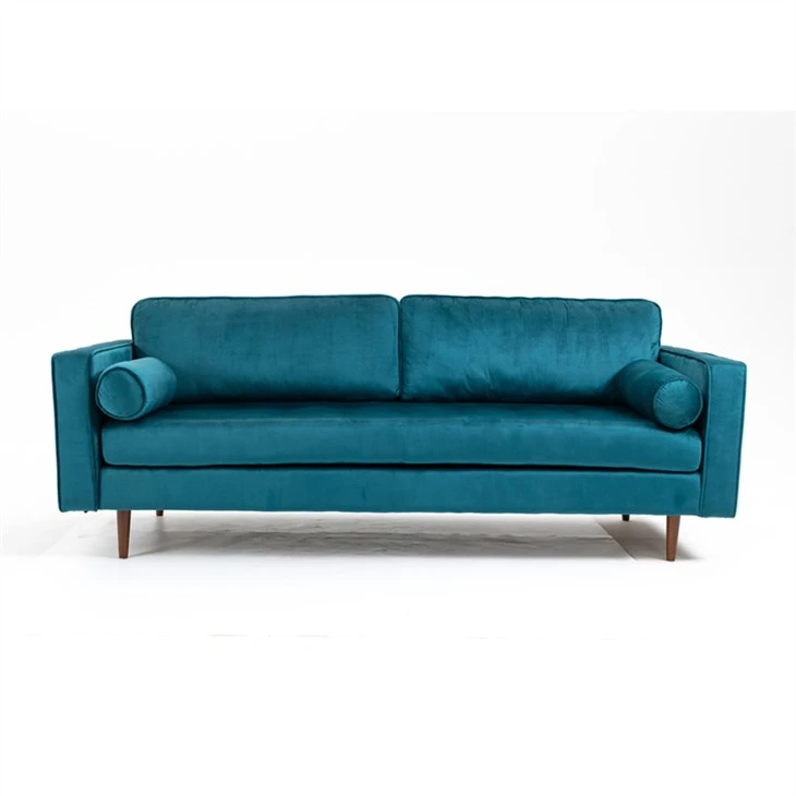 Sofà modern de teixit de vellut lleuger i de luxe